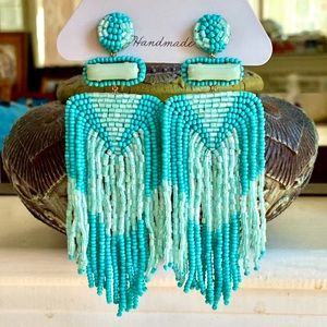 Deepa Gurnani Beaded Fringe Chandeliers